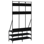 Klesstativ Med Skooppbevaring Svart 100X40X184 Cm