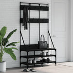 Klesstativ Med Skooppbevaring Svart 100X40X184 Cm