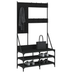 Klesstativ Med Skooppbevaring Svart 100X40X184 Cm
