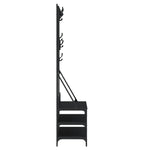 Klesstativ Med Skooppbevaring Svart 100X40X184 Cm