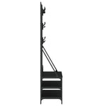 Klesstativ Med Skooppbevaring Svart 100X40X184 Cm