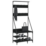 Klesstativ Med Skooppbevaring Svart 80X40X184 Cm