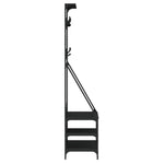 Klesstativ Med Skooppbevaring Svart 80X40X184 Cm