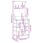 Klesstativ Med Skooppbevaring Svart 70X34X184 Cm