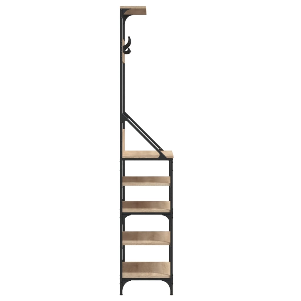 Klesstativ Med Skooppbevaring Sonoma Eik 70X34X184 Cm