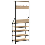 Klesstativ Med Skooppbevaring Sonoma Eik 70X34X184 Cm