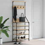 Klesstativ Med Skooppbevaring Sonoma Eik 70X34X184 Cm