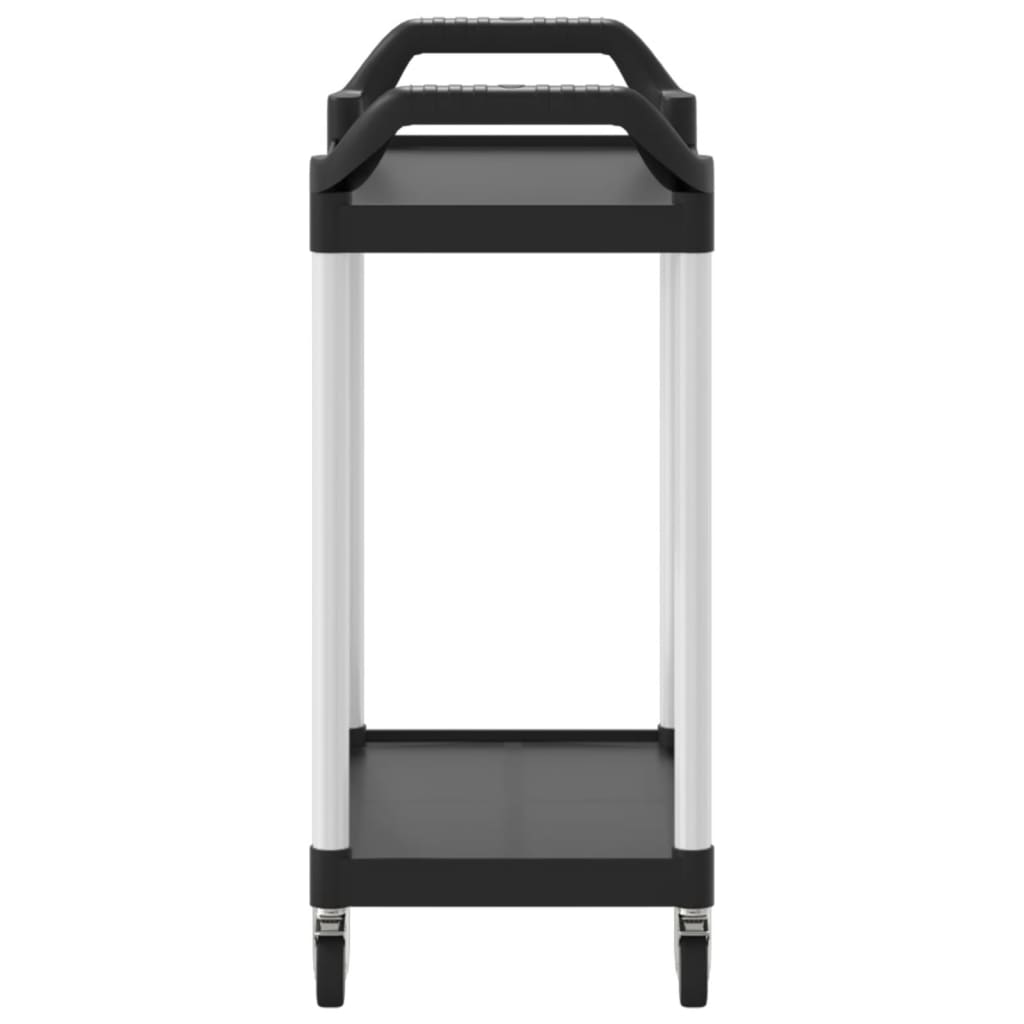 Tralle 2 Hyller Svart 81X41X92 Cm Aluminium