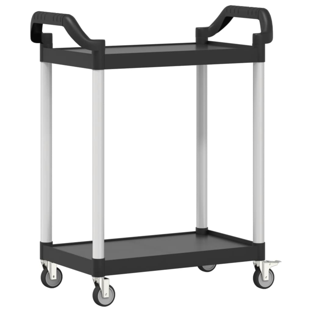 Tralle 2 Hyller Svart 81X41X92 Cm Aluminium