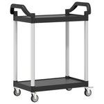 Tralle 2 Hyller Svart 81X41X92 Cm Aluminium
