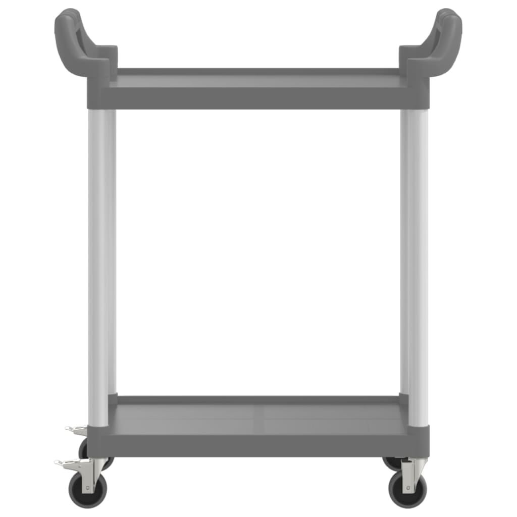 Tralle 2 Hyller Grå 81X41X92 Cm Aluminium