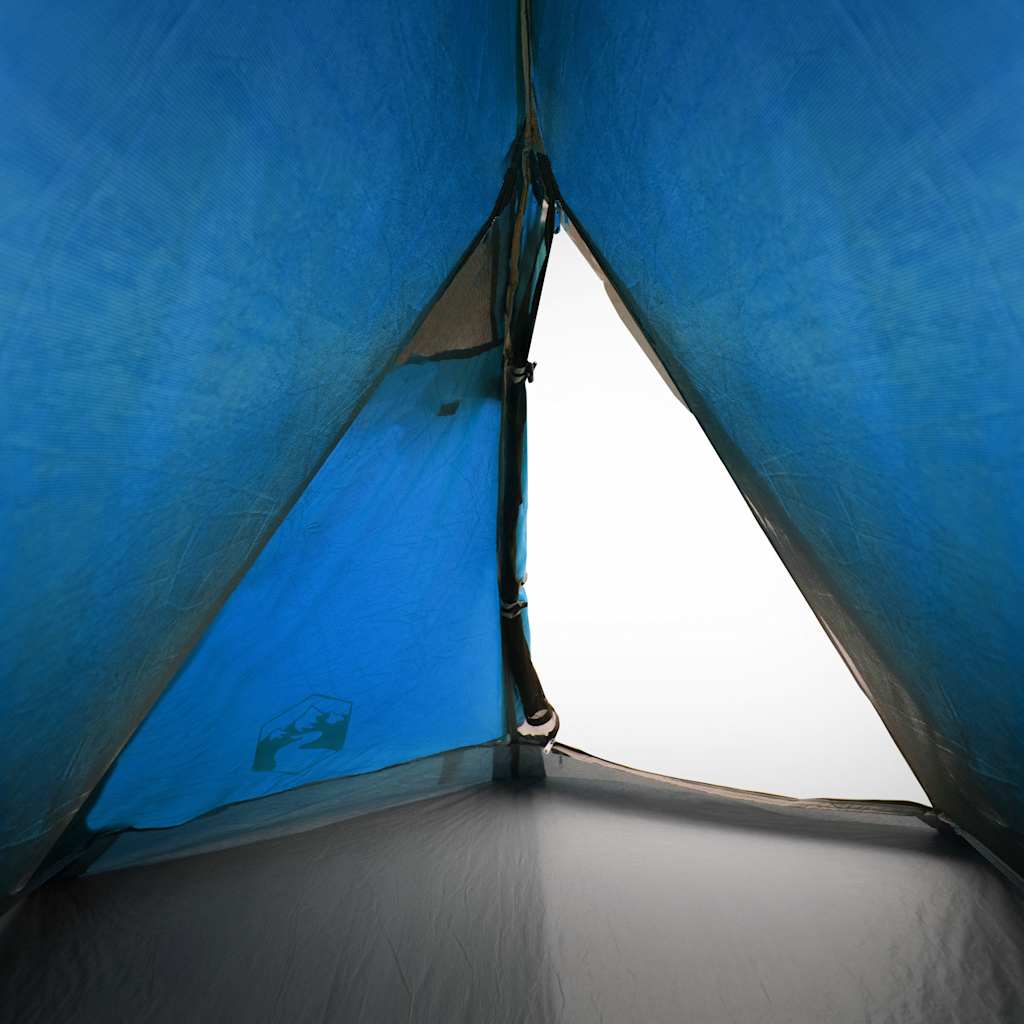 Kuppeltelt For Camping 2 Personer Blå Vanntett
