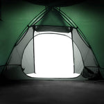Kuppeltelt For Camping 2 Personer Grønn Vanntett
