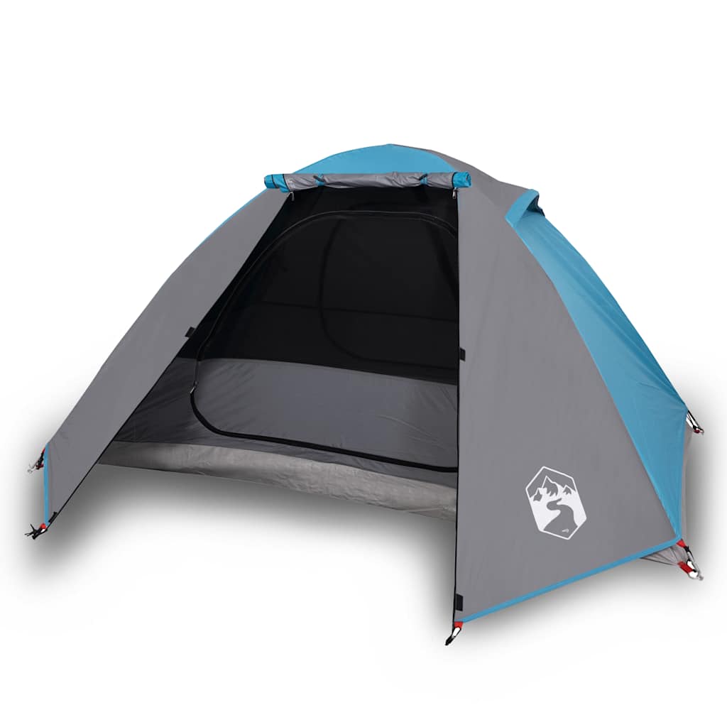 Kuppeltelt For Camping 2 Personer Blå Vanntett