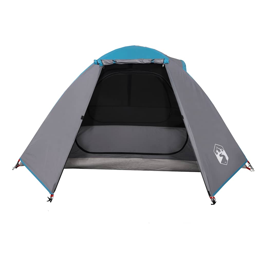 Kuppeltelt For Camping 2 Personer Blå Vanntett