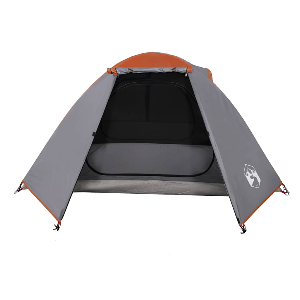 Kuppeltelt For Camping 2 Personer Oransje Vanntett