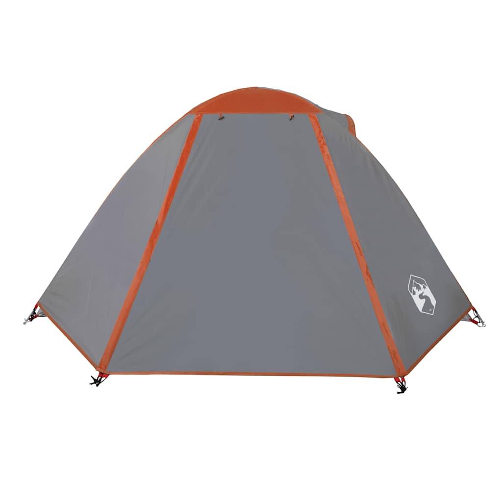 Kuppeltelt For Camping 2 Personer Oransje Vanntett