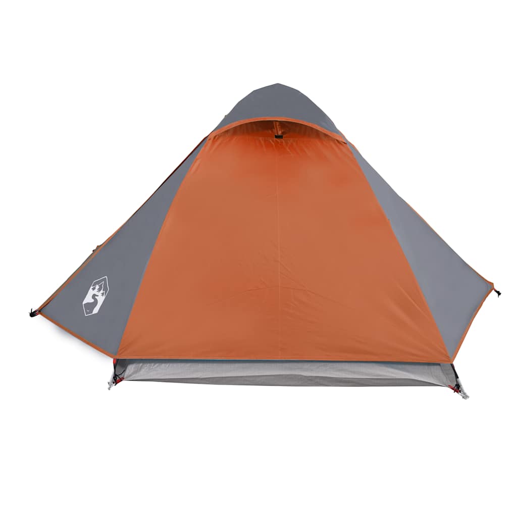 Kuppeltelt For Camping 2 Personer Oransje Vanntett