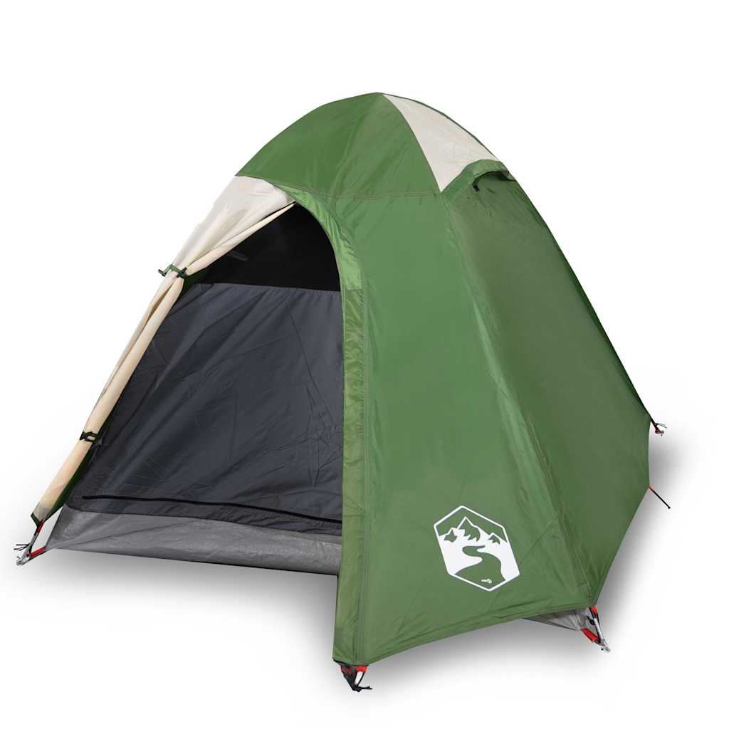Kuppeltelt For Camping 2 Personer Grønn Vanntett
