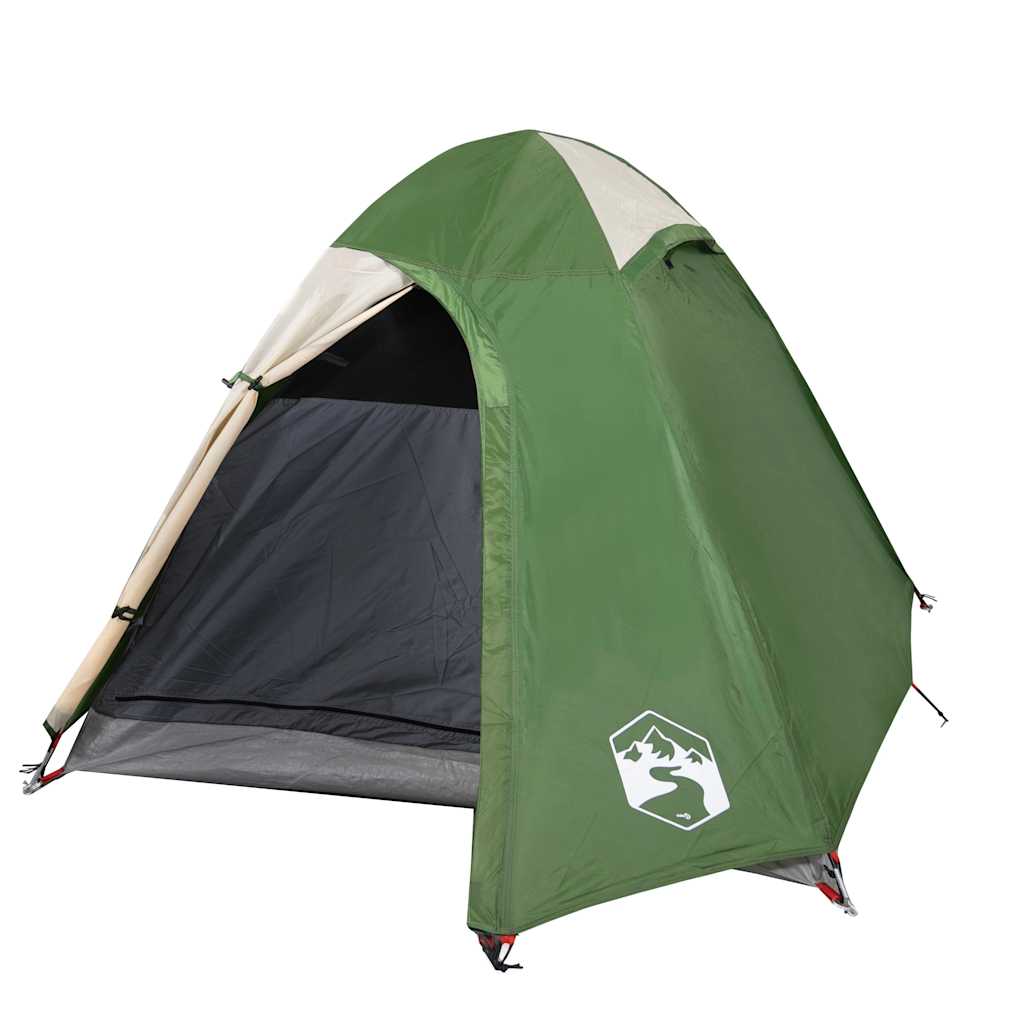 Kuppeltelt For Camping 2 Personer Grønn Vanntett
