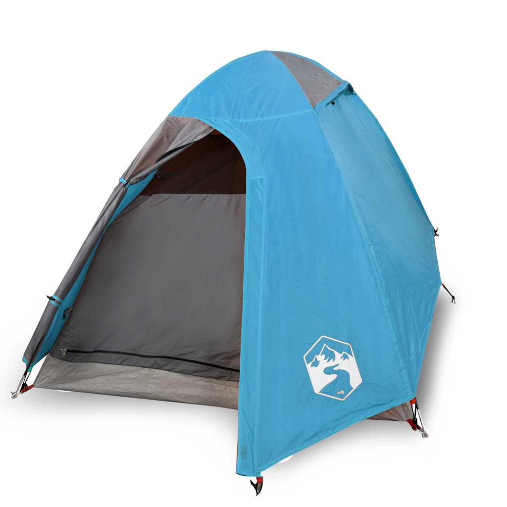 Kuppeltelt For Camping 1 Person Blå Vanntett