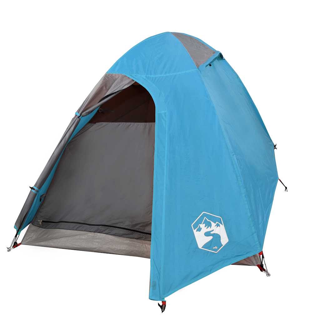 Kuppeltelt For Camping 1 Person Blå Vanntett