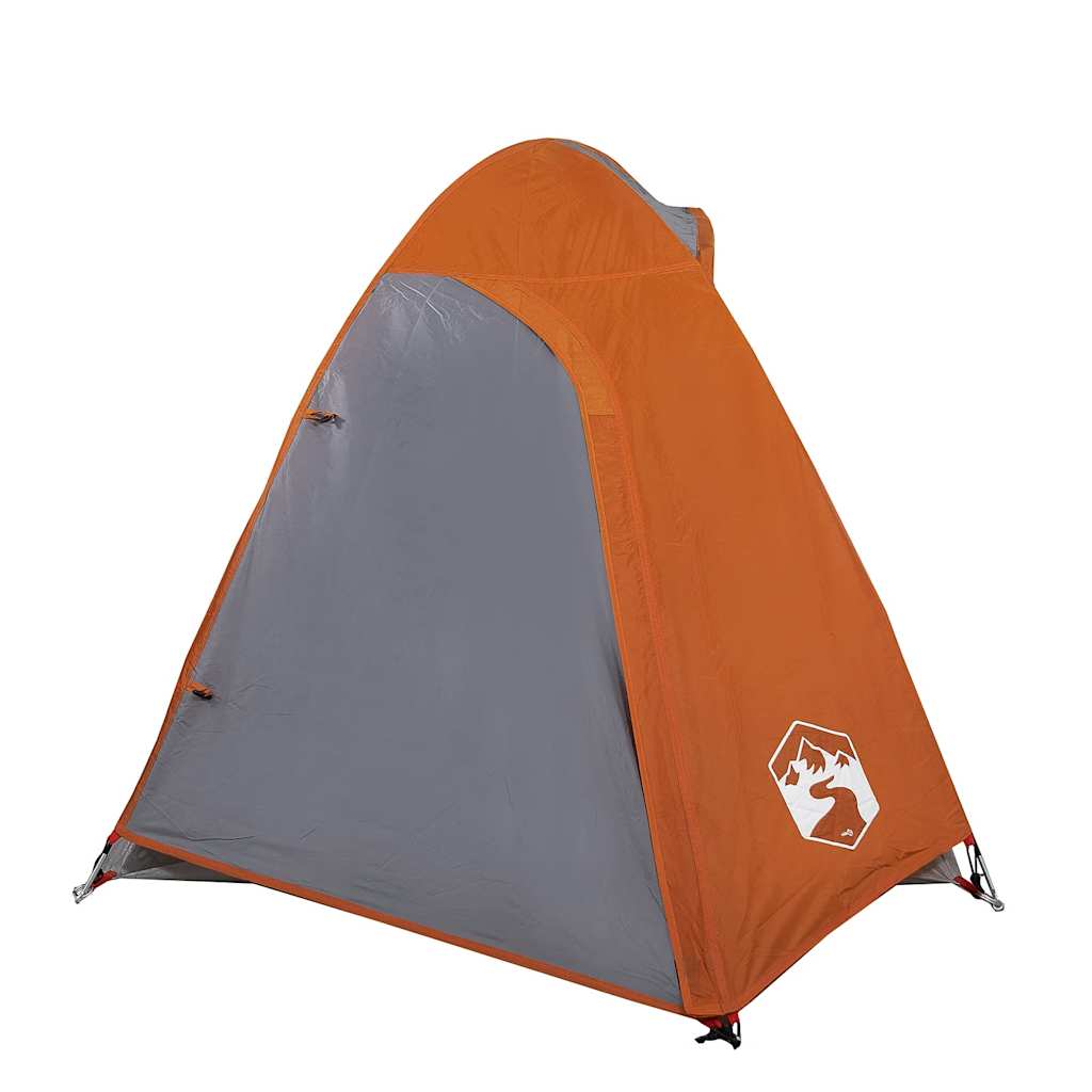 Kuppeltelt For Camping 2 Personer Oransje Vanntett