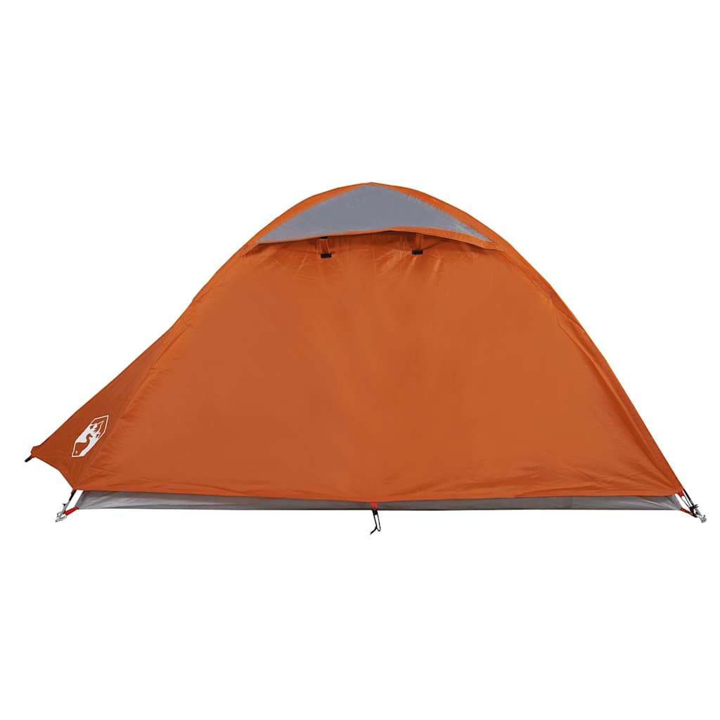 Kuppeltelt For Camping 2 Personer Oransje Vanntett