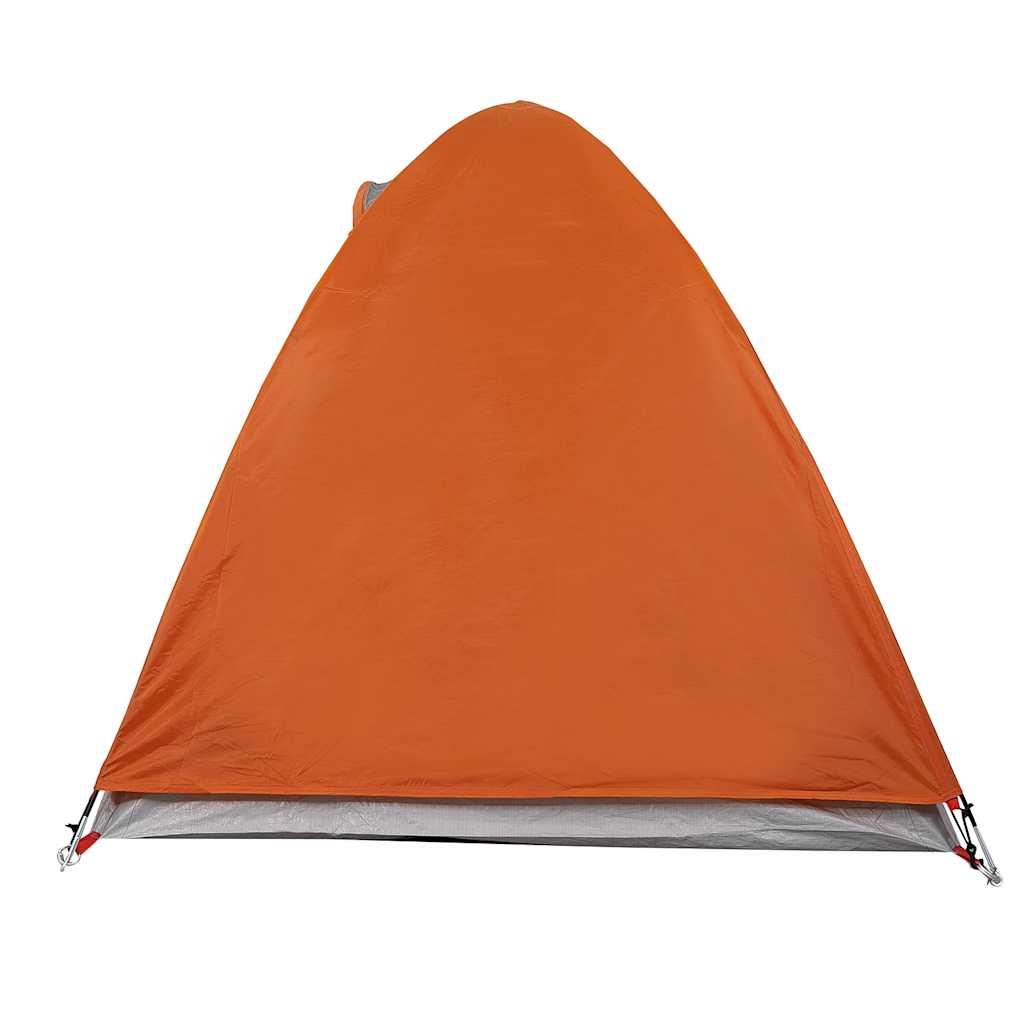Kuppeltelt For Camping 2 Personer Oransje Vanntett