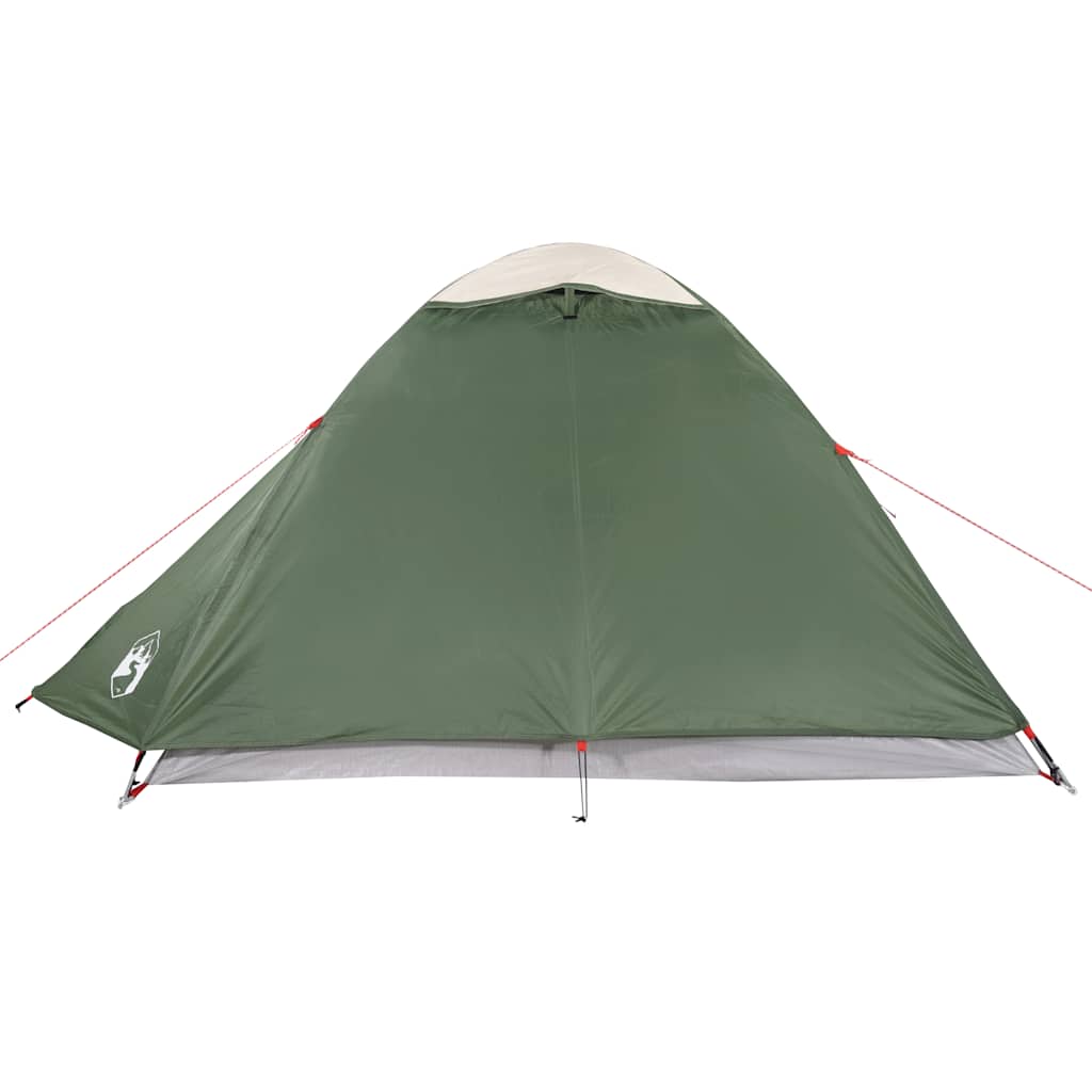 Kuppeltelt For Camping 3 Personer Grønn Vanntett