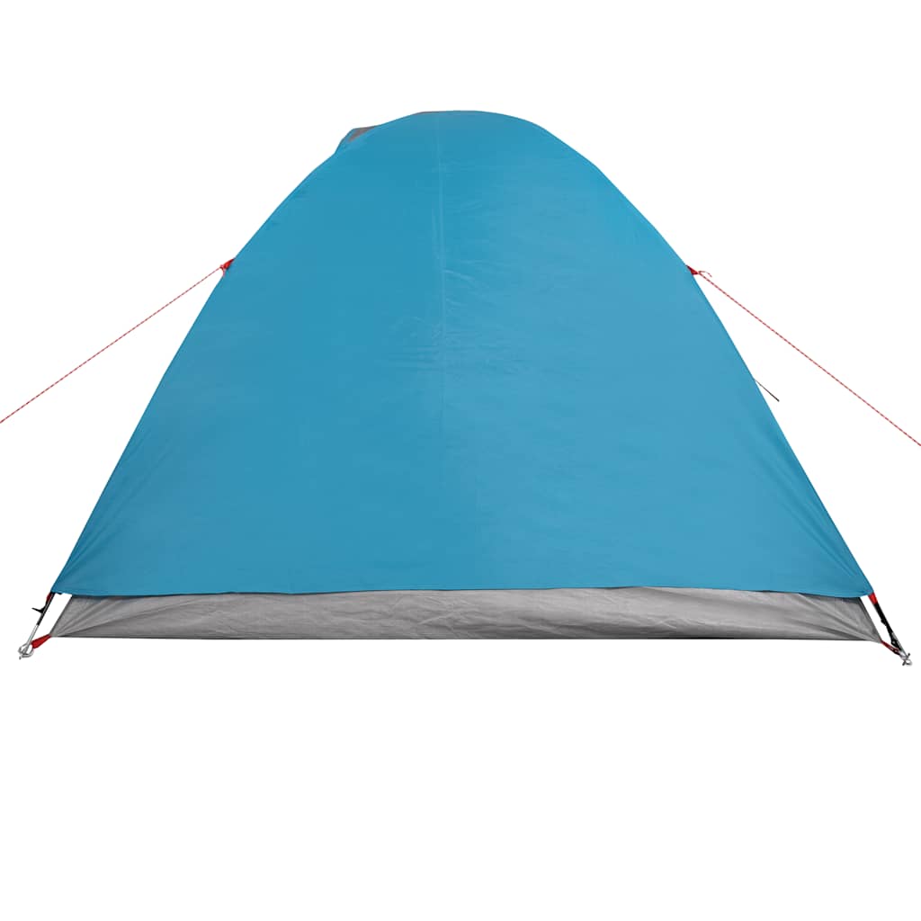 Kuppeltelt For Camping 3 Personer Blå Vanntett