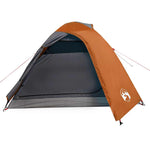 Kuppeltelt For Camping 3 Personer Oransje Vanntett