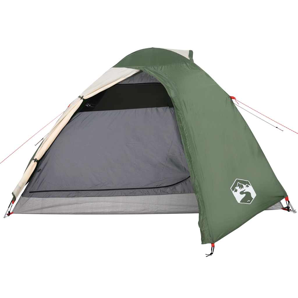 Kuppeltelt For Camping 4 Personer Grønn Vanntett