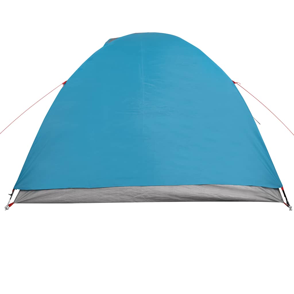 Kuppeltelt For Camping 4 Personer Blå Vanntett