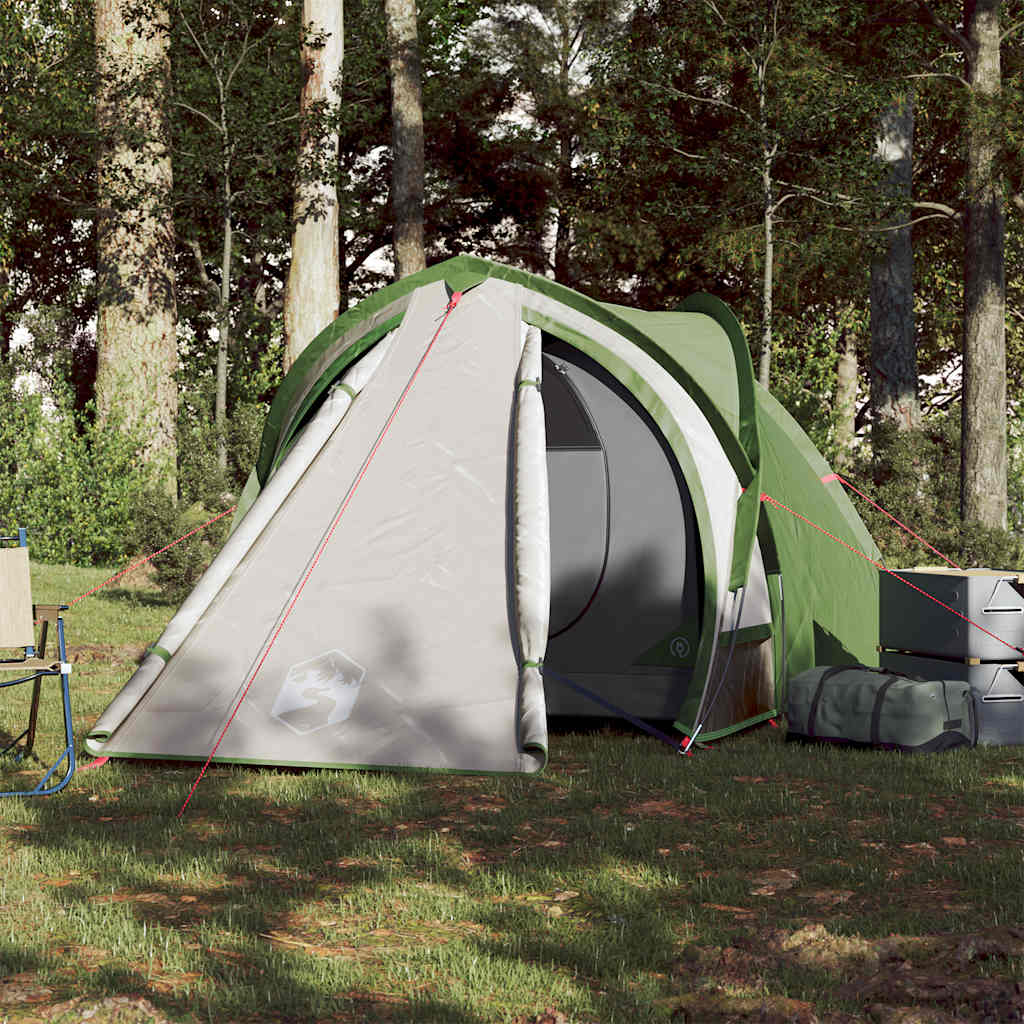 Kuppeltelt For Camping 2 Personer Grønn Vanntett