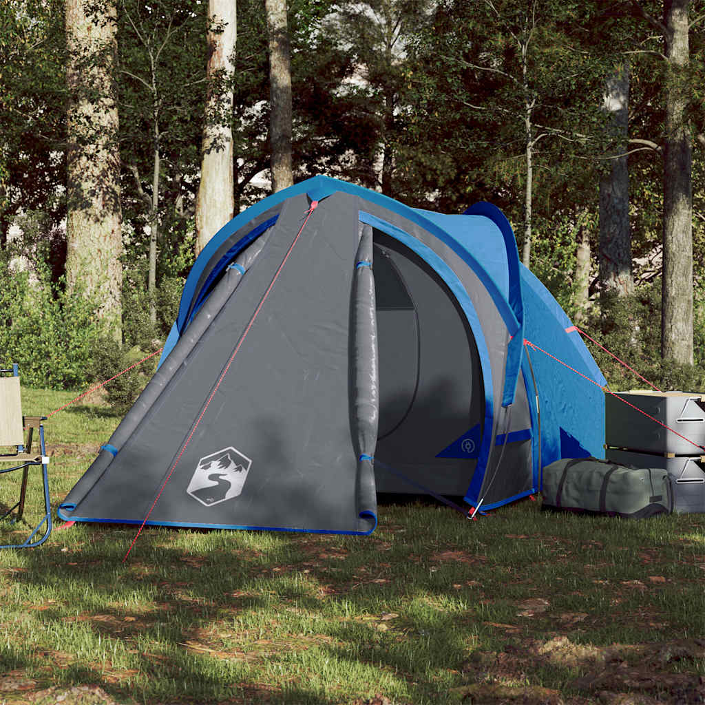 Kuppeltelt For Camping 1 Person Blå Vanntett