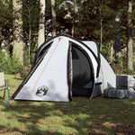 Kuppeltelt For Camping 2 Personer Hvit Blendingsstoff Vanntett
