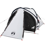 Kuppeltelt For Camping 2 Personer Hvit Blendingsstoff Vanntett