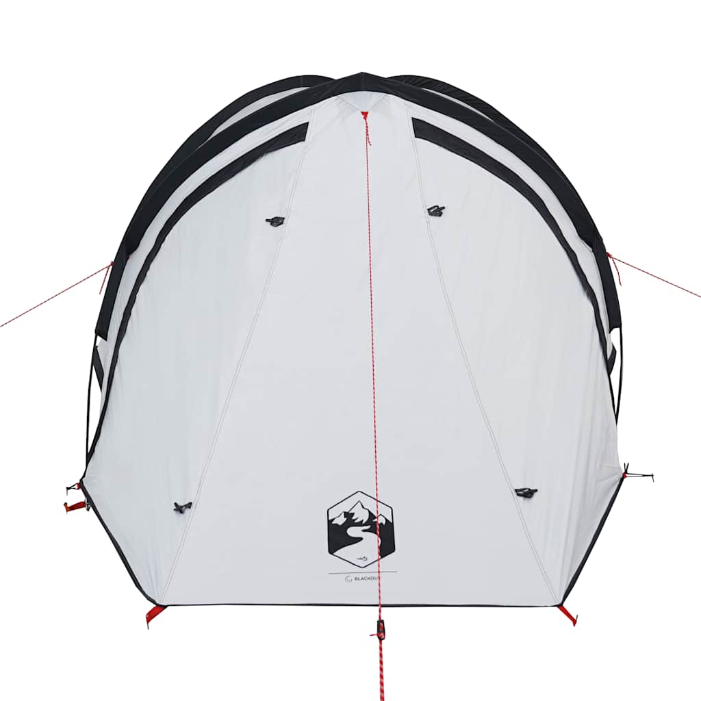 Kuppeltelt For Camping 2 Personer Hvit Blendingsstoff Vanntett