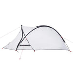 Kuppeltelt For Camping 2 Personer Hvit Blendingsstoff Vanntett