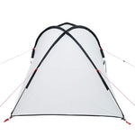 Kuppeltelt For Camping 2 Personer Hvit Blendingsstoff Vanntett