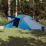 Kuppeltelt For Camping 6 Personer Blå Vanntett