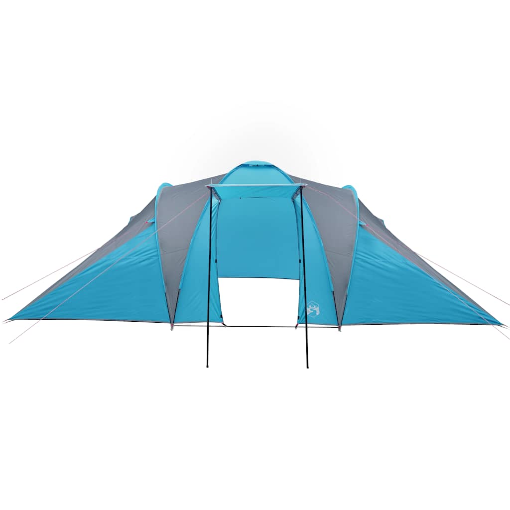 Kuppeltelt For Camping 6 Personer Blå Vanntett