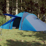Kuppeltelt For Camping 6 Personer Blå Vanntett
