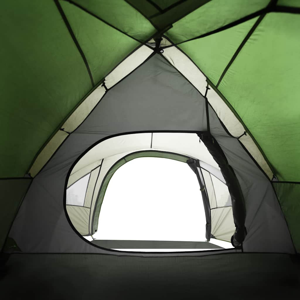 Kuppeltelt For Camping 4 Personer Grønn Vanntett