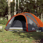Kuppeltelt For Camping 4 Personer Oransje Vanntett
