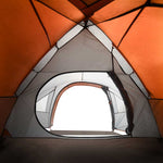 Kuppeltelt For Camping 4 Personer Oransje Vanntett