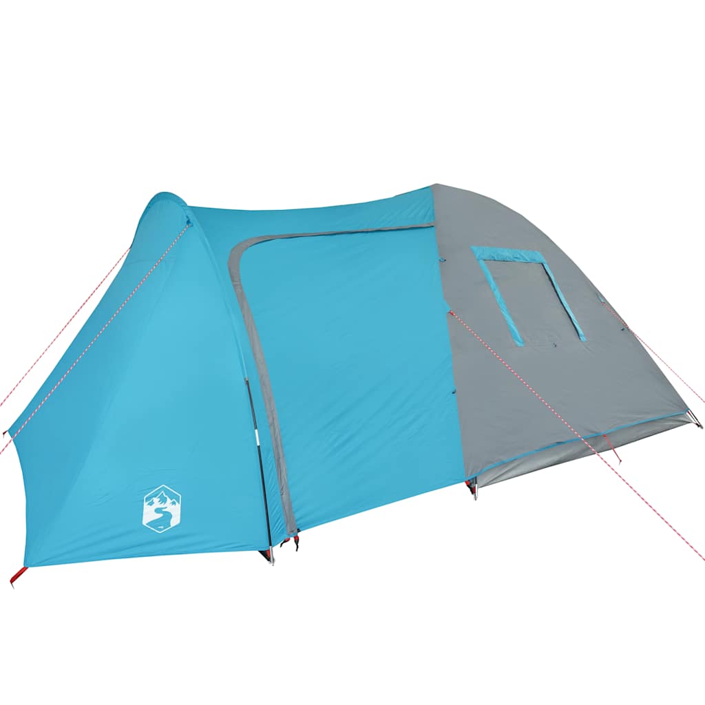 Kuppeltelt For Camping 6 Personer Blå Vanntett