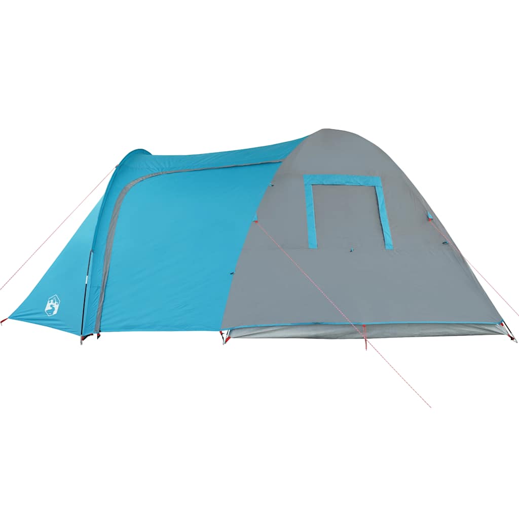 Kuppeltelt For Camping 6 Personer Blå Vanntett
