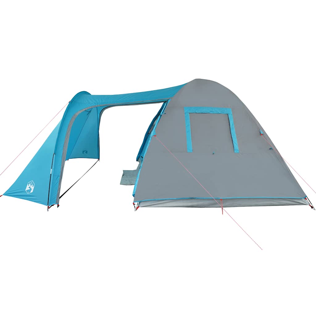Kuppeltelt For Camping 6 Personer Blå Vanntett